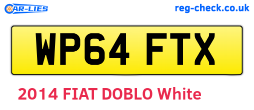 WP64FTX are the vehicle registration plates.