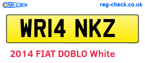 WR14NKZ are the vehicle registration plates.