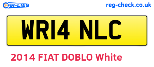 WR14NLC are the vehicle registration plates.