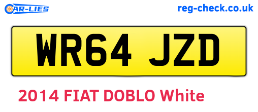 WR64JZD are the vehicle registration plates.