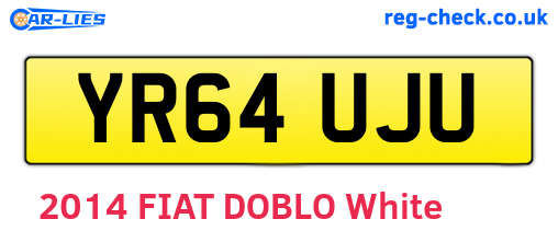 YR64UJU are the vehicle registration plates.