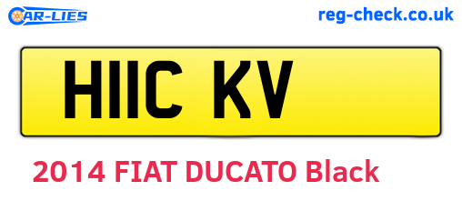 H11CKV are the vehicle registration plates.