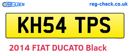 KH54TPS are the vehicle registration plates.