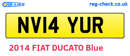 NV14YUR are the vehicle registration plates.