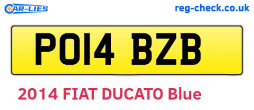 PO14BZB are the vehicle registration plates.