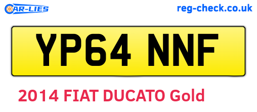 YP64NNF are the vehicle registration plates.