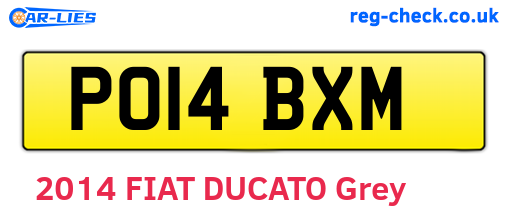 PO14BXM are the vehicle registration plates.