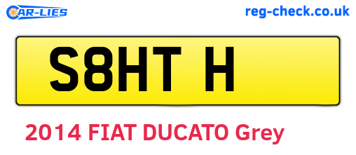 S8HTH are the vehicle registration plates.