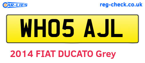WH05AJL are the vehicle registration plates.