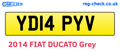 YD14PYV are the vehicle registration plates.