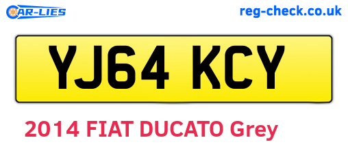 YJ64KCY are the vehicle registration plates.