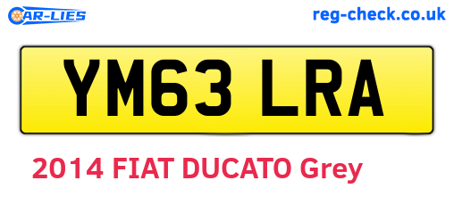 YM63LRA are the vehicle registration plates.