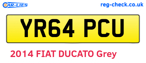 YR64PCU are the vehicle registration plates.