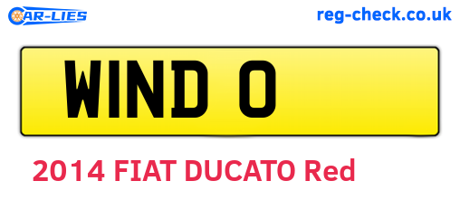 W1NDO are the vehicle registration plates.