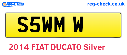 S5WMW are the vehicle registration plates.