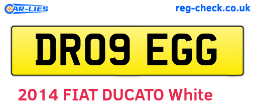 DR09EGG are the vehicle registration plates.