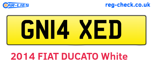 GN14XED are the vehicle registration plates.