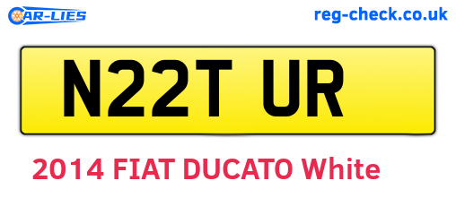 N22TUR are the vehicle registration plates.