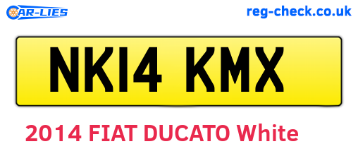 NK14KMX are the vehicle registration plates.