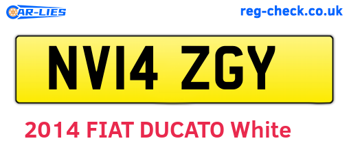 NV14ZGY are the vehicle registration plates.