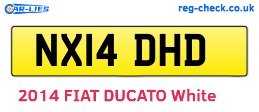 NX14DHD are the vehicle registration plates.