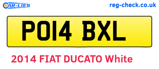 PO14BXL are the vehicle registration plates.