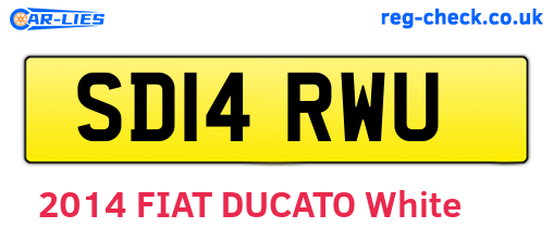 SD14RWU are the vehicle registration plates.