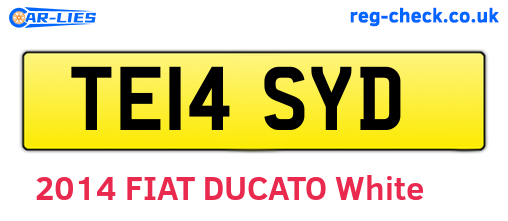 TE14SYD are the vehicle registration plates.