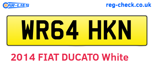 WR64HKN are the vehicle registration plates.