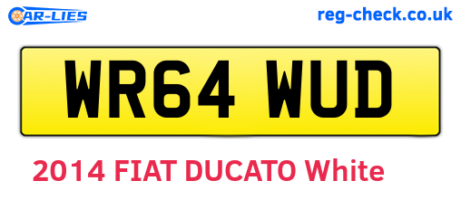 WR64WUD are the vehicle registration plates.
