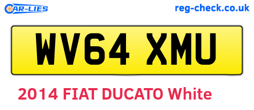 WV64XMU are the vehicle registration plates.
