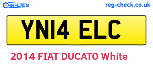 YN14ELC are the vehicle registration plates.