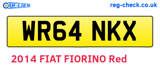 WR64NKX are the vehicle registration plates.