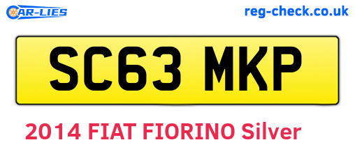 SC63MKP are the vehicle registration plates.