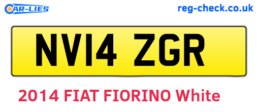 NV14ZGR are the vehicle registration plates.