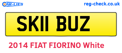 SK11BUZ are the vehicle registration plates.