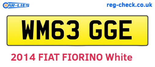 WM63GGE are the vehicle registration plates.