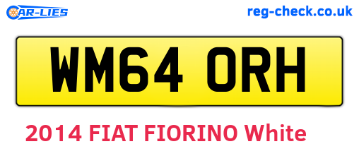 WM64ORH are the vehicle registration plates.