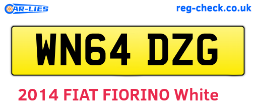WN64DZG are the vehicle registration plates.