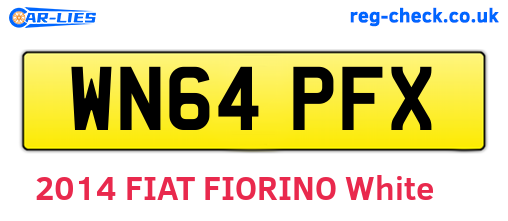 WN64PFX are the vehicle registration plates.