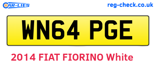 WN64PGE are the vehicle registration plates.