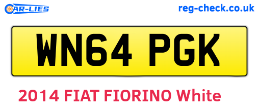 WN64PGK are the vehicle registration plates.