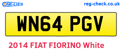 WN64PGV are the vehicle registration plates.