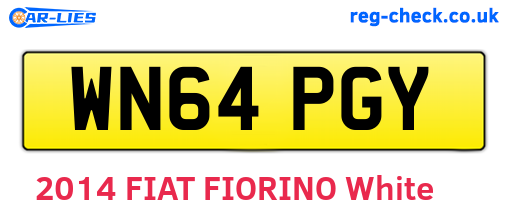 WN64PGY are the vehicle registration plates.