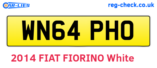 WN64PHO are the vehicle registration plates.