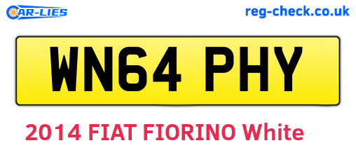 WN64PHY are the vehicle registration plates.