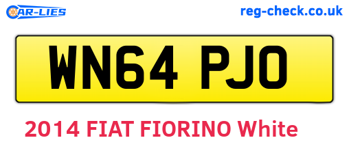 WN64PJO are the vehicle registration plates.
