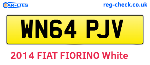 WN64PJV are the vehicle registration plates.