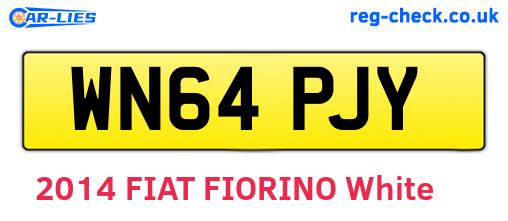 WN64PJY are the vehicle registration plates.
