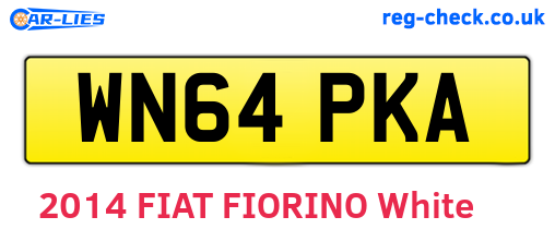WN64PKA are the vehicle registration plates.